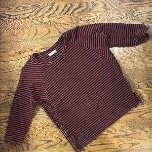Madewell Striped Long Sleeve Top S
